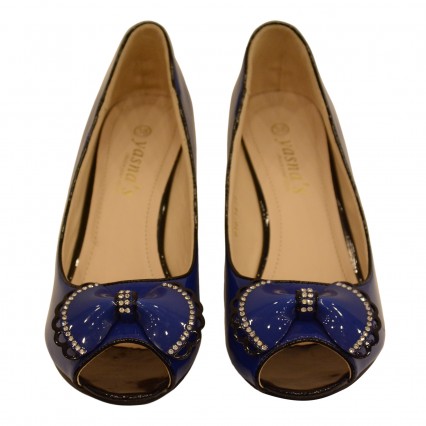 Yasna's Casual Heel, Soft Foot Bed, Heel Type Wedges